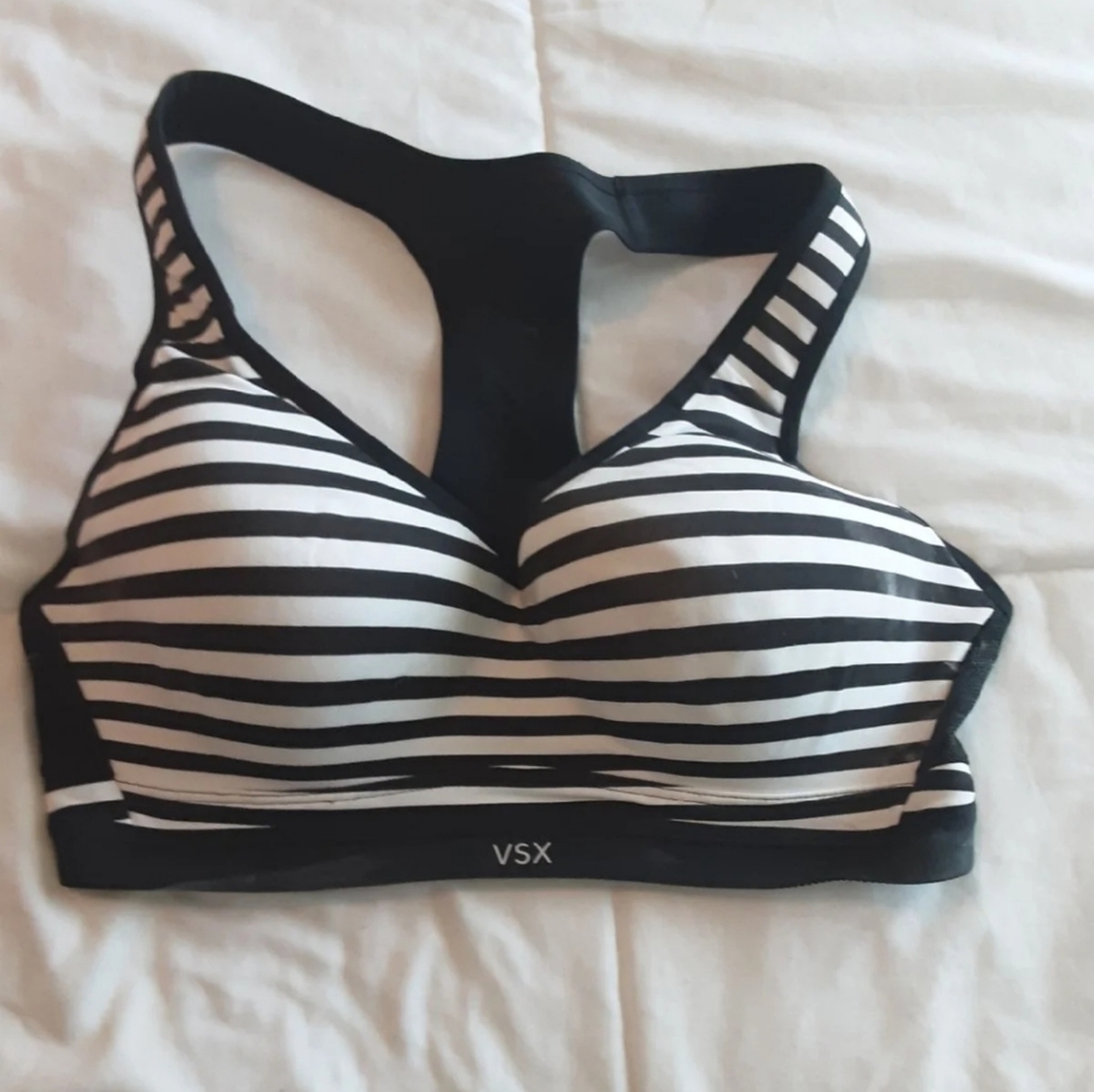 Sold on M::Stripped Victoria Secret Sports Bra 34D
